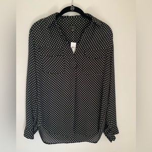 Ann Taylor Factory Polka Dot Blouse